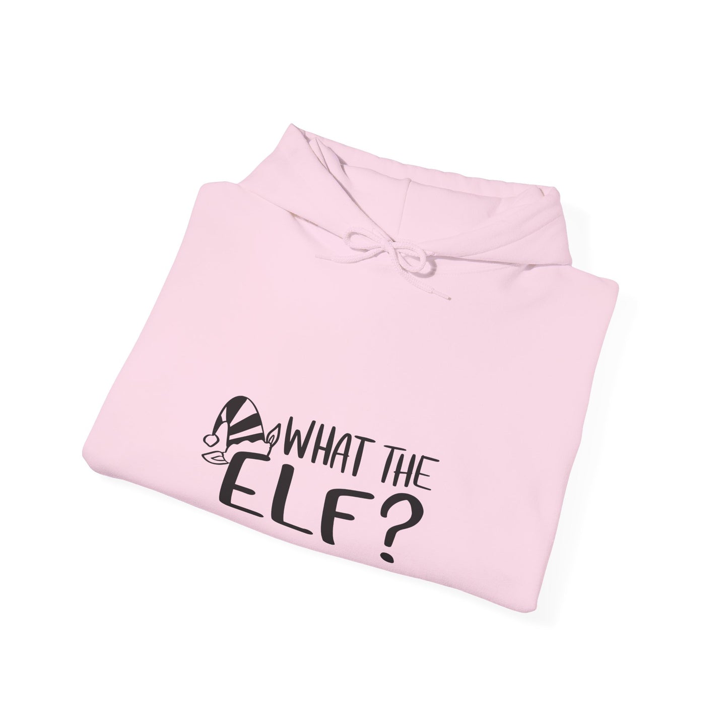 What The Elf? Green Hoodie for Holiday Fun, Christmas Gift, Festive Sweater, Cozy Sweater, Unisex Holiday Apparel