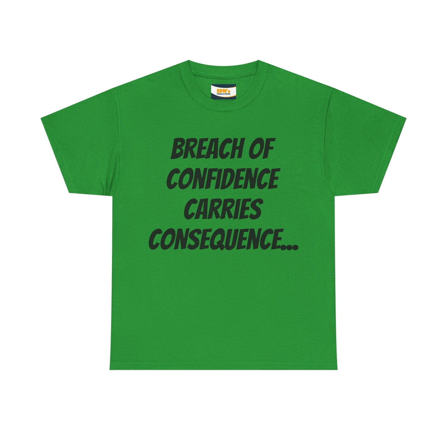 Confidence Breach Tee | Funny Unisex Heavy Cotton Tee, Casual Wear, Gift for Friends, Trendy Novelty Shirt, Statement Apparel