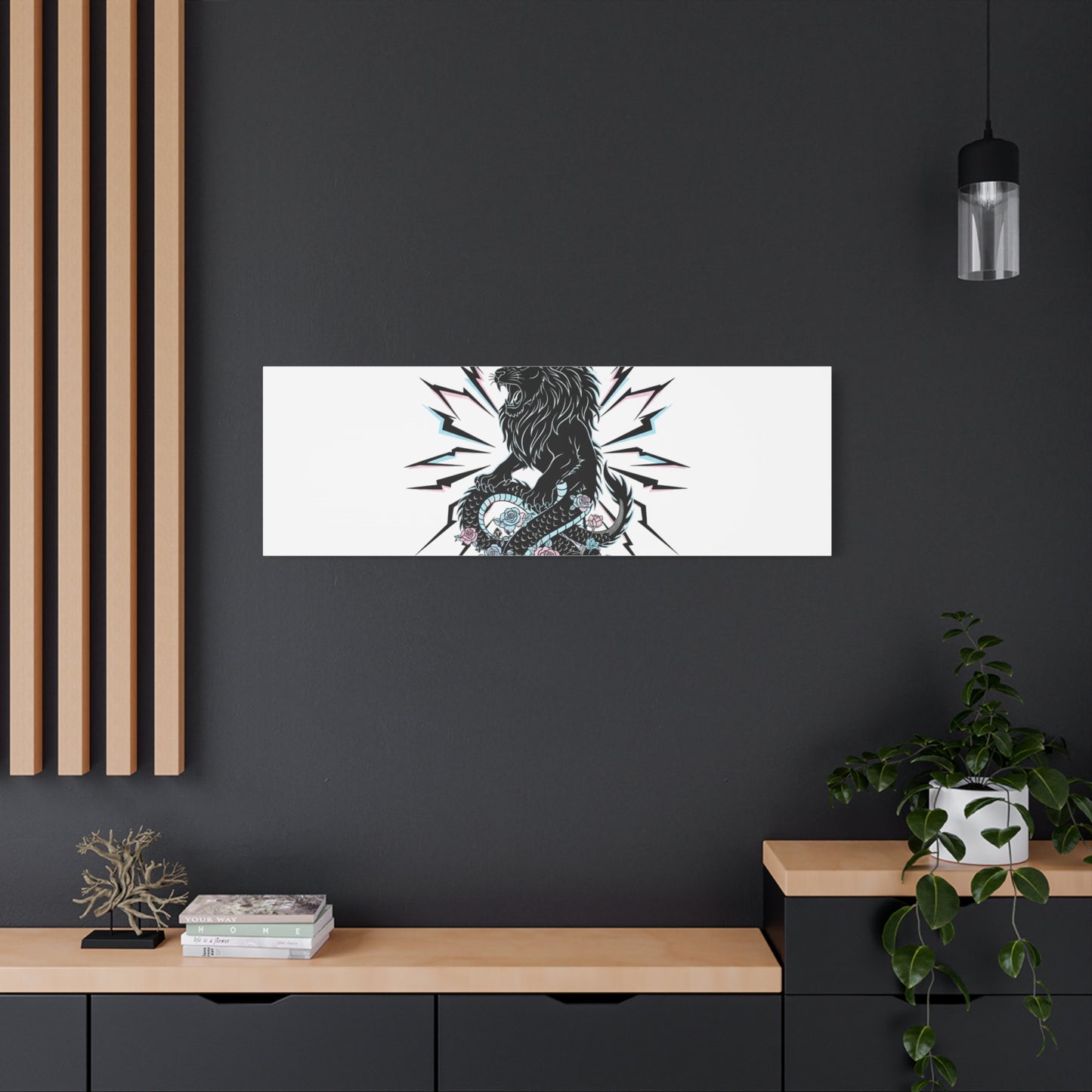 Breathe & Conquer Canvas | Matte Stretched Wall Art, Heavy Metal Wellness