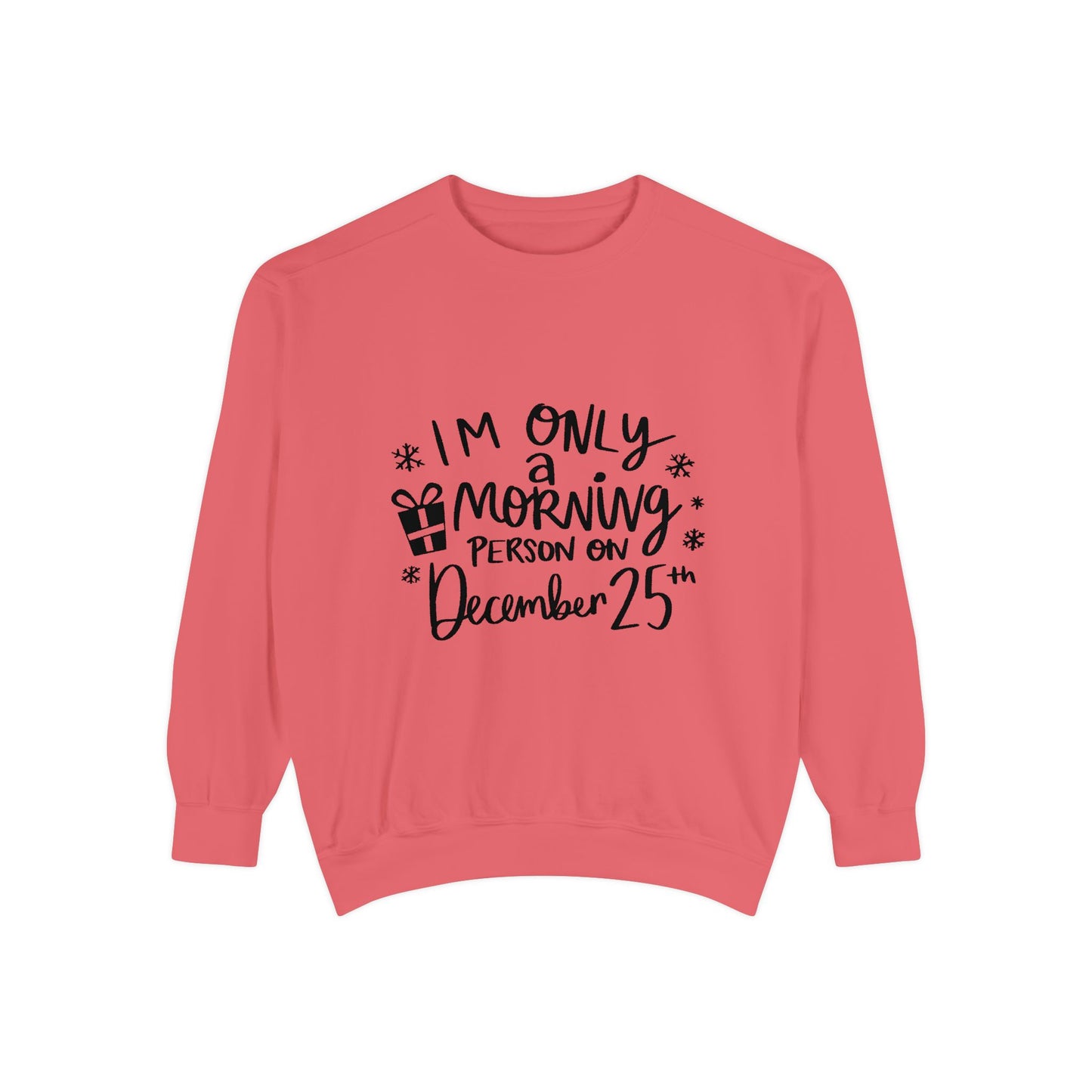 Festive Morning Sweatshirt | Christmas Apparel, Holiday Gift, Cozy Sweater, Unisex Sweatshirt, December Celebration Wear