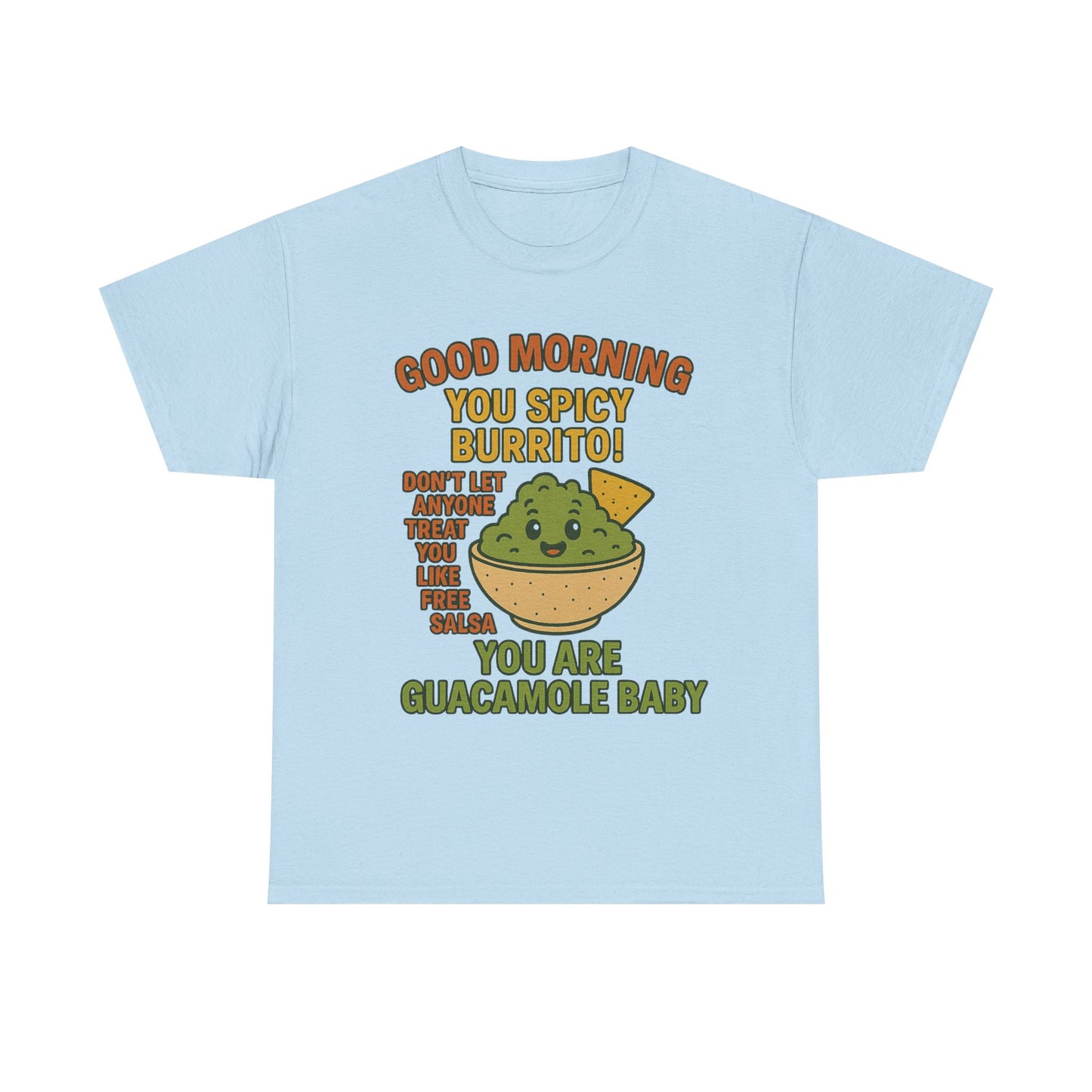Funny Guacamole Tee, Spicy Burrito Shirt, Humor T-Shirt, Foodie Gift, Unique Cotton Tee, Casual Wear