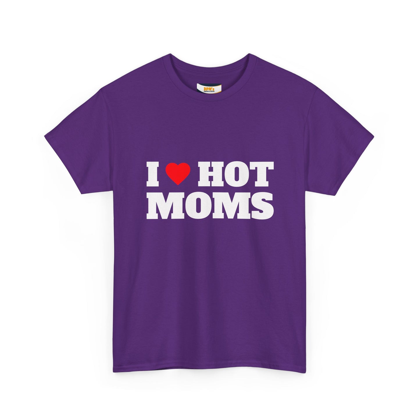 I LOVE HOT MOMS Unisex Heavy Cotton Tee
