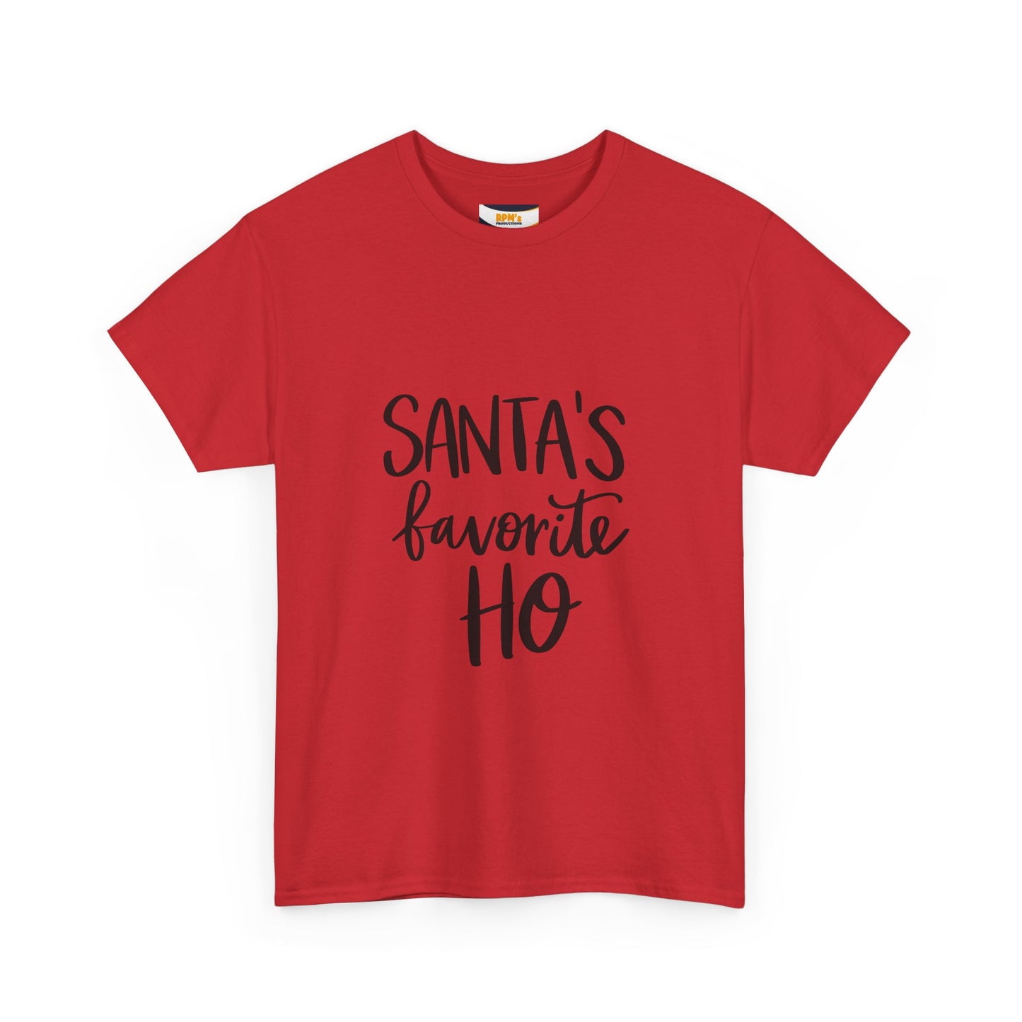 Santa's Favorite Heavy Cotton Tee, Christmas T-Shirt, Holiday Gift, Unisex Tee, Festive Apparel, Funny Christmas Shirt