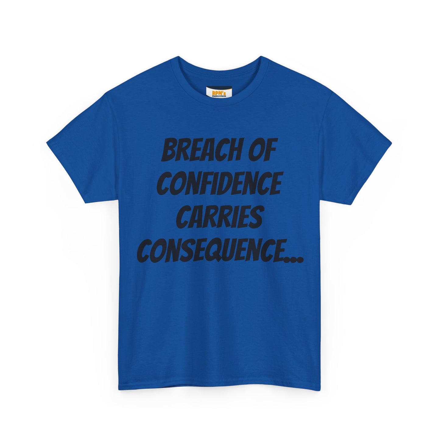 Confidence Breach Tee | Funny Unisex Heavy Cotton Tee, Casual Wear, Gift for Friends, Trendy Novelty Shirt, Statement Apparel