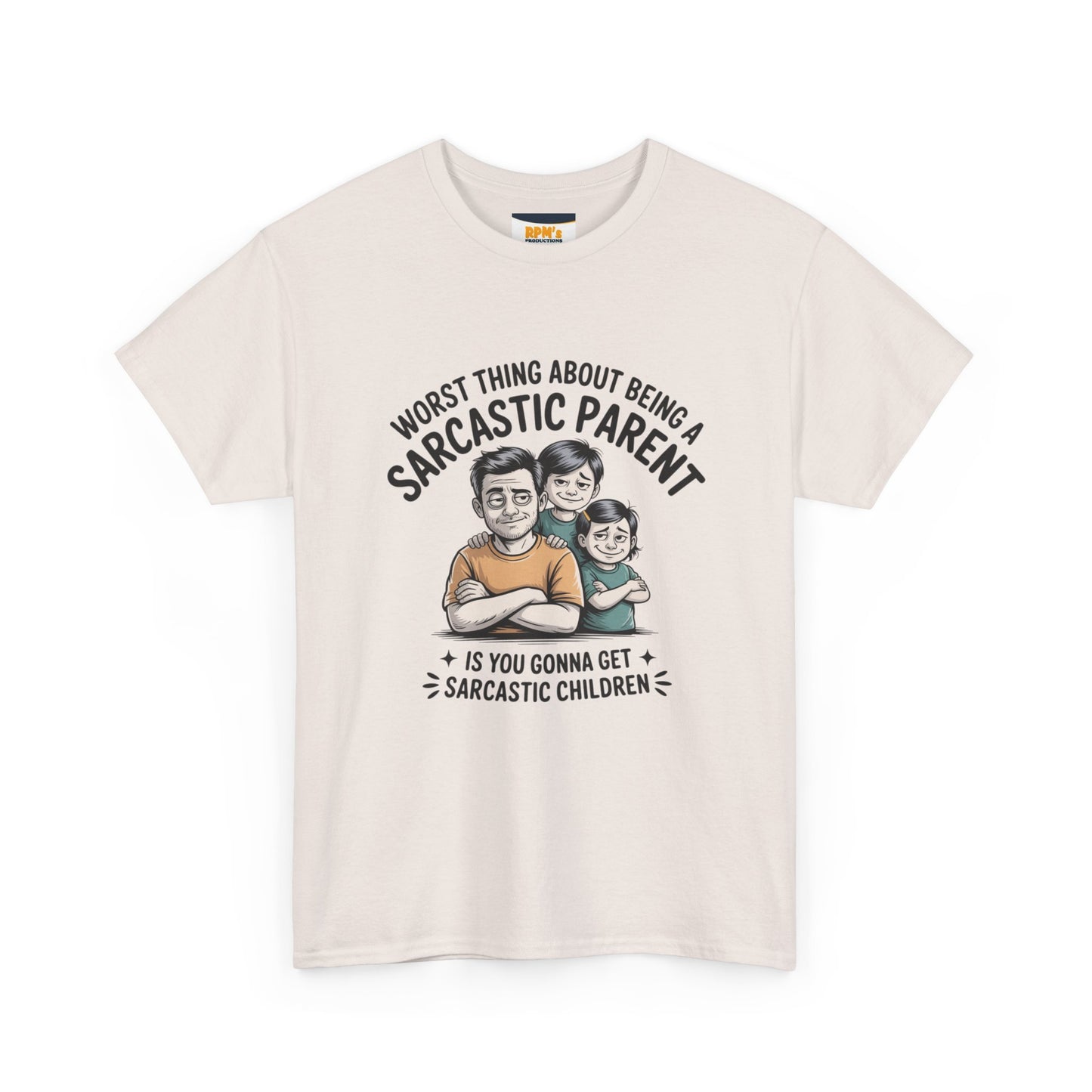 Sarcastic Parent Tee - Funny Unisex Heavy Cotton T-Shirt, Gift for Dad, Mom Humor Shirt, Family Fun Apparel, Casual Wear, Parenting Gift