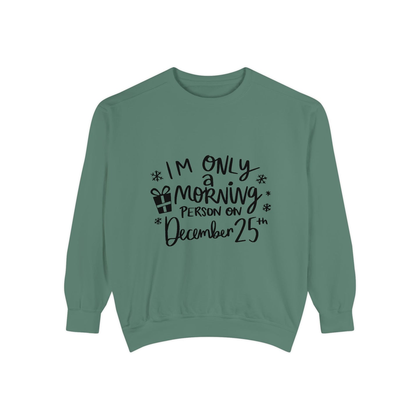 Festive Morning Sweatshirt | Christmas Apparel, Holiday Gift, Cozy Sweater, Unisex Sweatshirt, December Celebration Wear