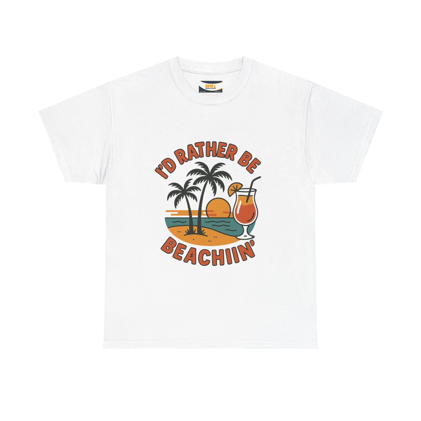 Fun Beach Vibes Unisex Cotton Tee, Summer Shirt, Beach Lover Gift, Relaxed Fit Tee, Casual Wear, Vacation Apparel, Tropical Design