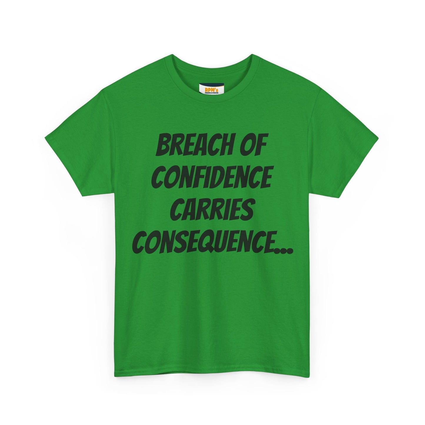 Confidence Breach Tee | Funny Unisex Heavy Cotton Tee, Casual Wear, Gift for Friends, Trendy Novelty Shirt, Statement Apparel