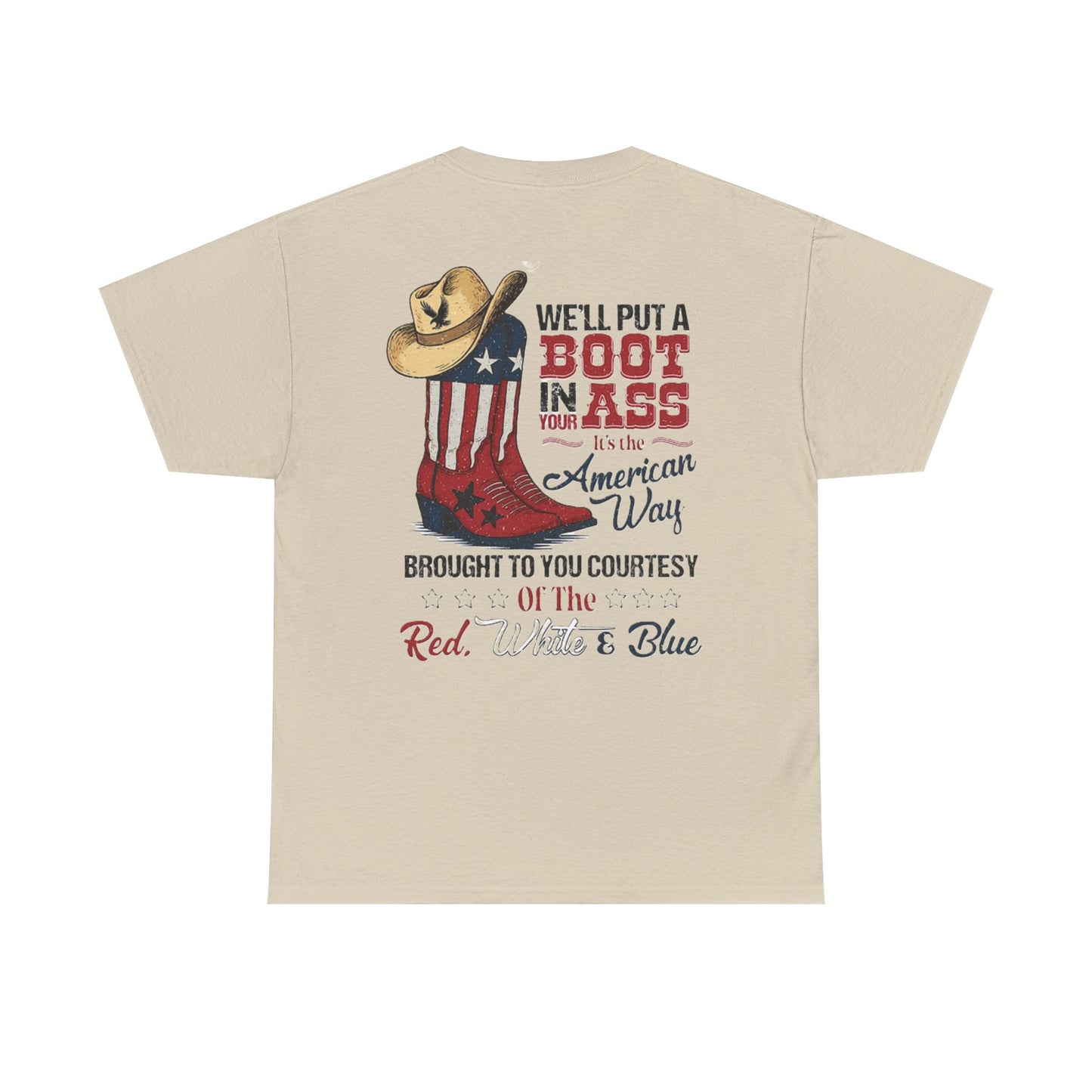 American Pride Tee, Unisex Cotton Shirt, Country Music Lover Gift, Patriotic Apparel, Independence Day Outfit, Cowboy Style Tee