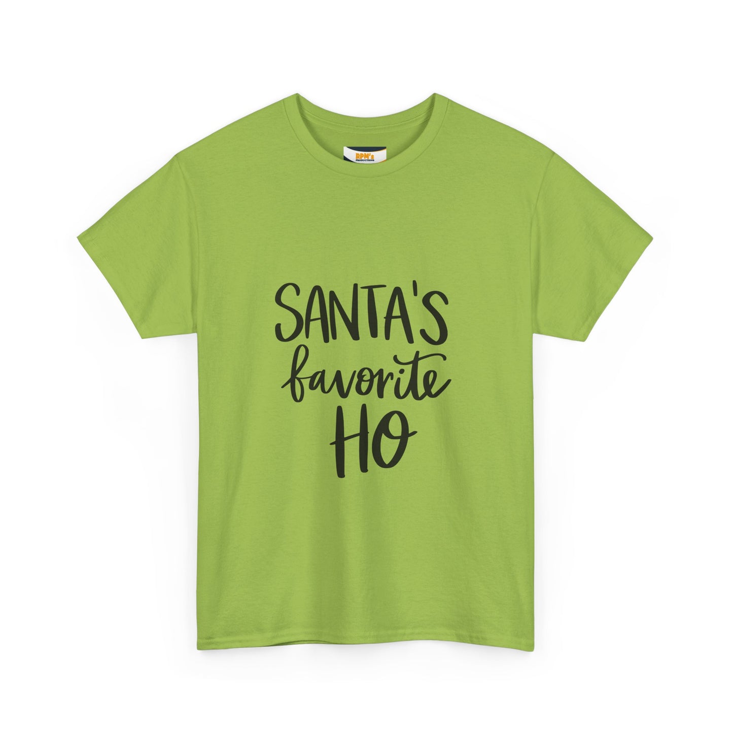 Santa's Favorite Heavy Cotton Tee, Christmas T-Shirt, Holiday Gift, Unisex Tee, Festive Apparel, Funny Christmas Shirt