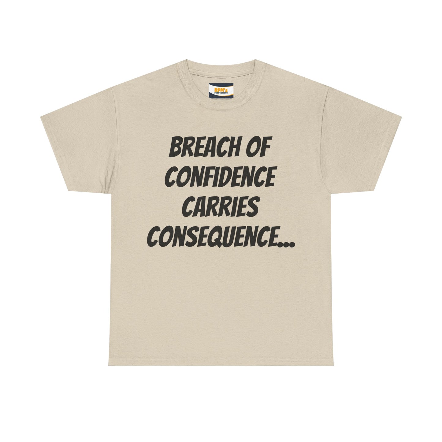 Confidence Breach Tee | Funny Unisex Heavy Cotton Tee, Casual Wear, Gift for Friends, Trendy Novelty Shirt, Statement Apparel