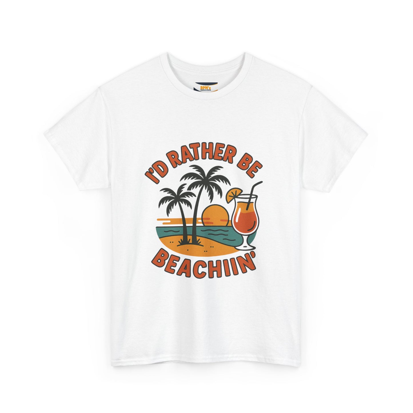 Fun Beach Vibes Unisex Cotton Tee, Summer Shirt, Beach Lover Gift, Relaxed Fit Tee, Casual Wear, Vacation Apparel, Tropical Design