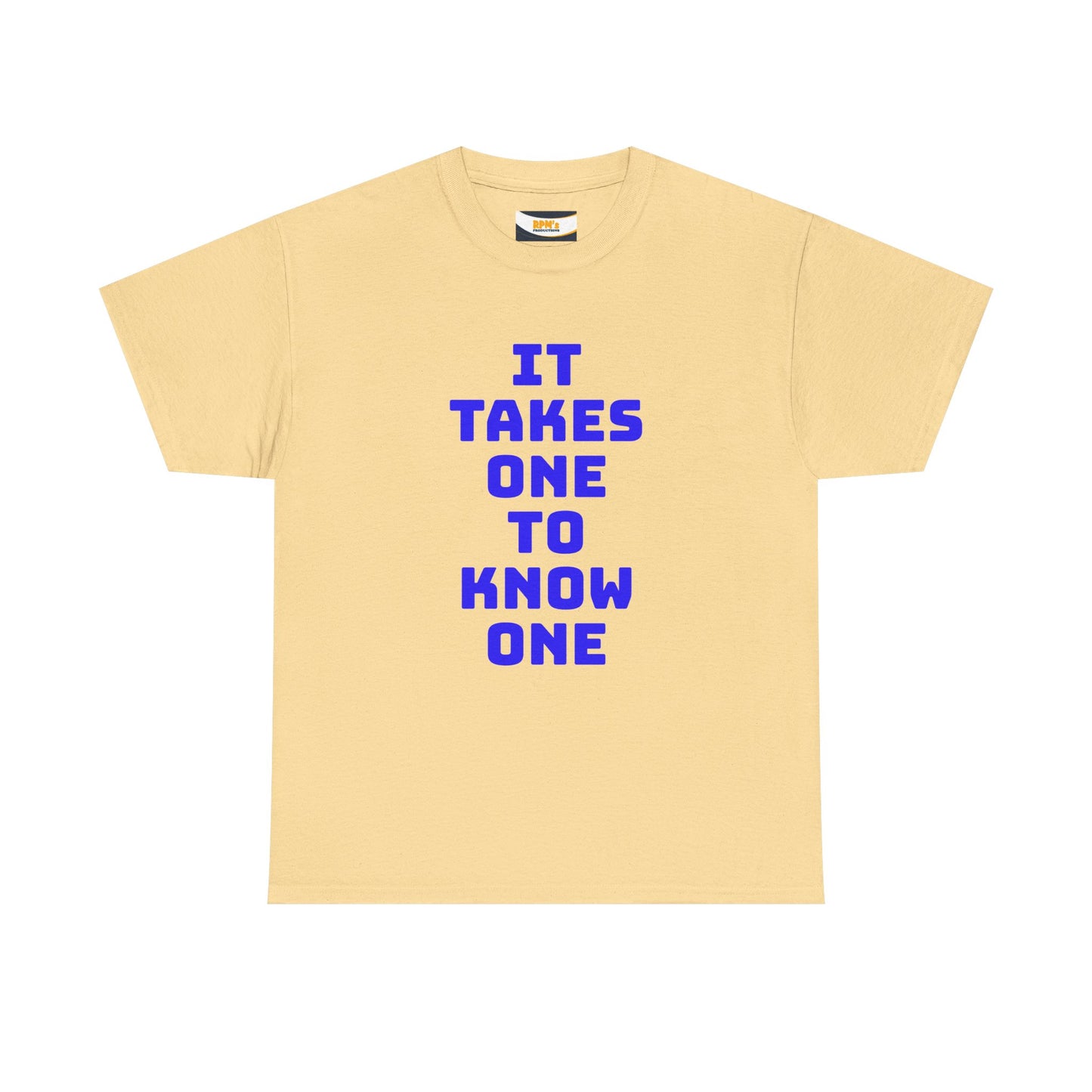 Unisex Heavy Cotton Tee - "It Takes One to Know One" | Perfect for Friendship Day, Casual Wear, Gift Ideas, Matching Tees