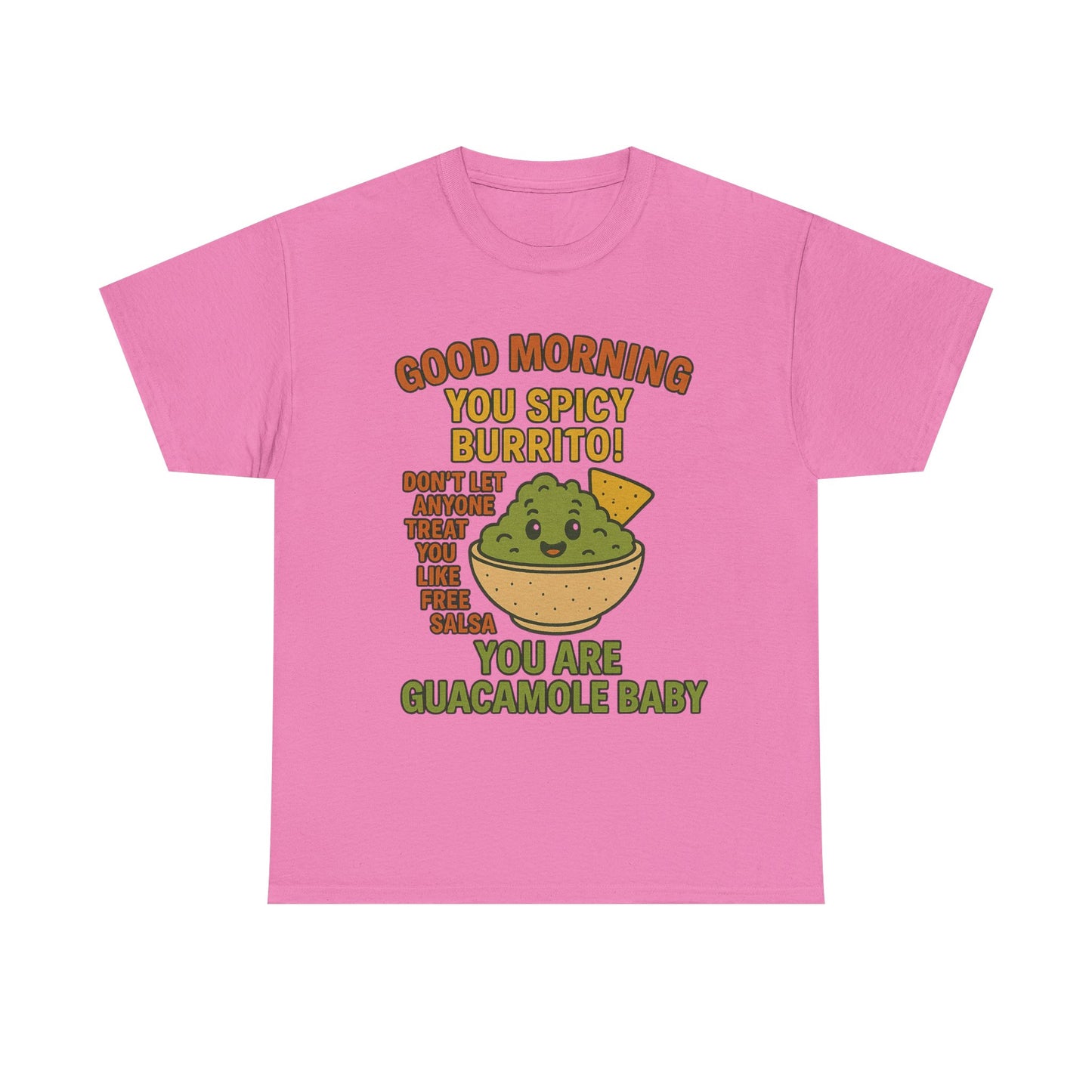 Funny Guacamole Tee, Spicy Burrito Shirt, Humor T-Shirt, Foodie Gift, Unique Cotton Tee, Casual Wear