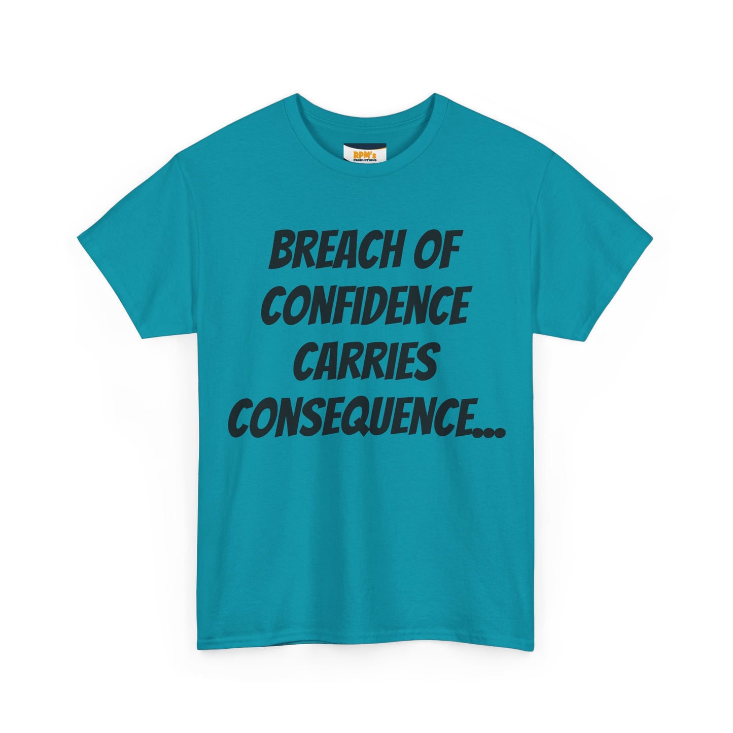 Confidence Breach Tee | Funny Unisex Heavy Cotton Tee, Casual Wear, Gift for Friends, Trendy Novelty Shirt, Statement Apparel