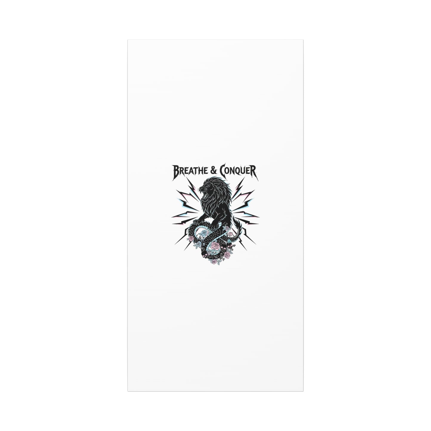 Breathe & Conquer Canvas | Matte Stretched Wall Art, Heavy Metal Wellness