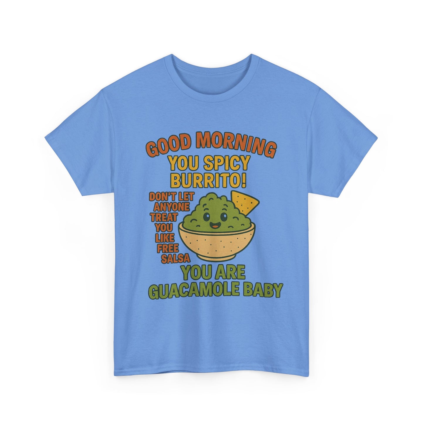 Funny Guacamole Tee, Spicy Burrito Shirt, Humor T-Shirt, Foodie Gift, Unique Cotton Tee, Casual Wear