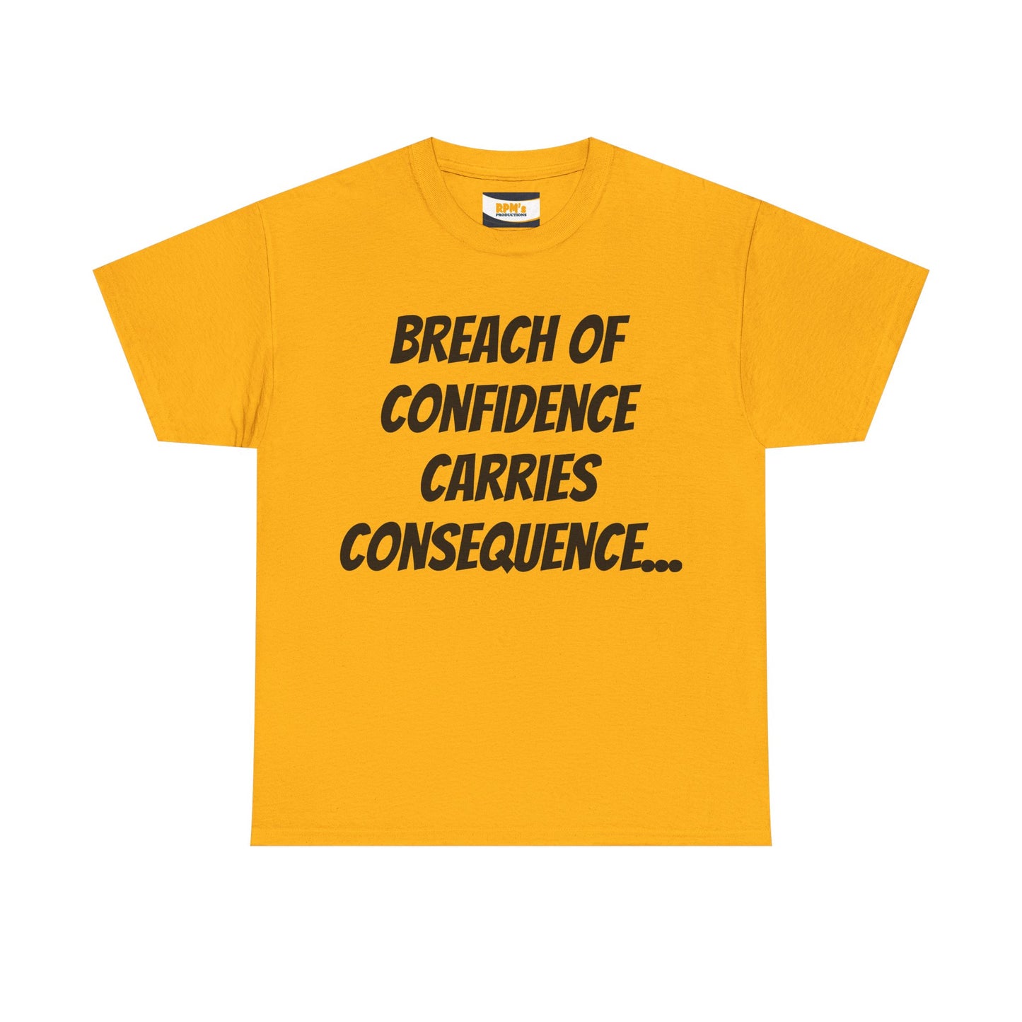 Confidence Breach Tee | Funny Unisex Heavy Cotton Tee, Casual Wear, Gift for Friends, Trendy Novelty Shirt, Statement Apparel