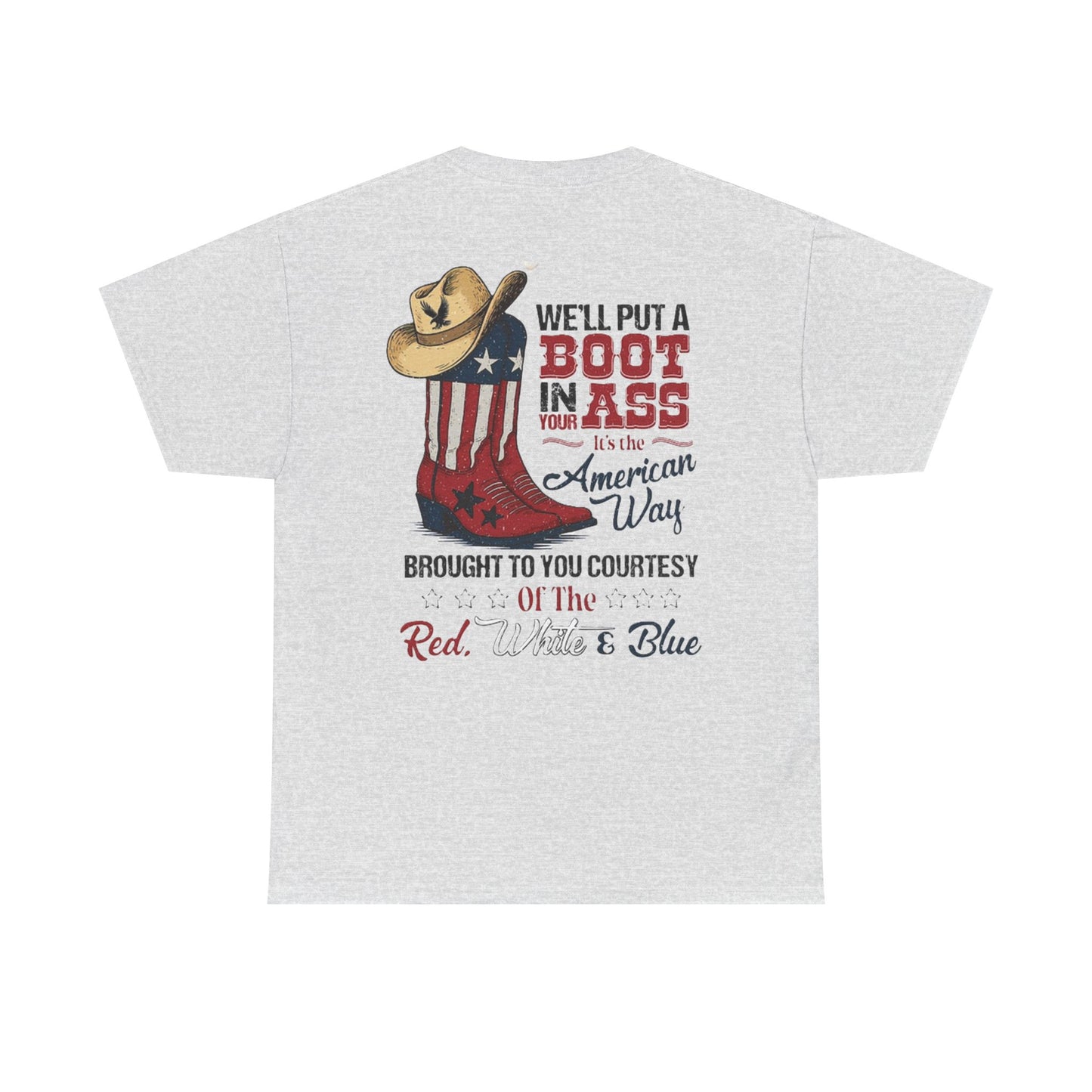American Pride Tee, Unisex Cotton Shirt, Country Music Lover Gift, Patriotic Apparel, Independence Day Outfit, Cowboy Style Tee
