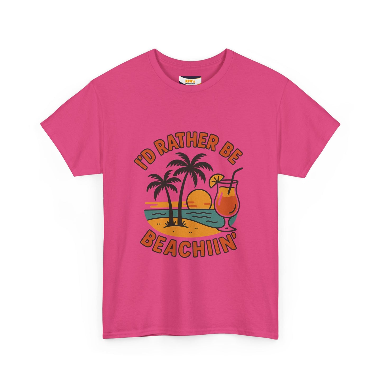 Fun Beach Vibes Unisex Cotton Tee, Summer Shirt, Beach Lover Gift, Relaxed Fit Tee, Casual Wear, Vacation Apparel, Tropical Design
