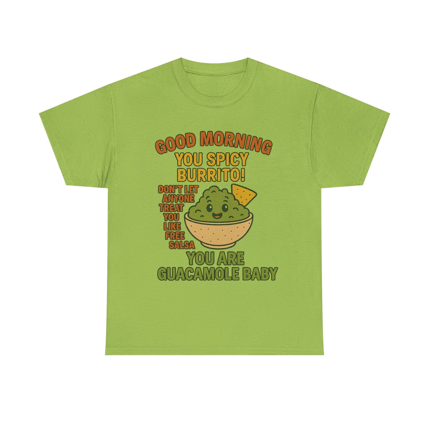 Funny Guacamole Tee, Spicy Burrito Shirt, Humor T-Shirt, Foodie Gift, Unique Cotton Tee, Casual Wear