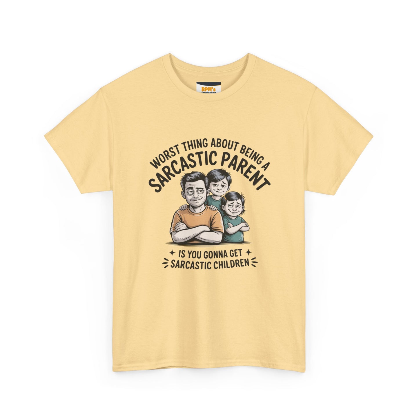 Sarcastic Parent Tee - Funny Unisex Heavy Cotton T-Shirt, Gift for Dad, Mom Humor Shirt, Family Fun Apparel, Casual Wear, Parenting Gift