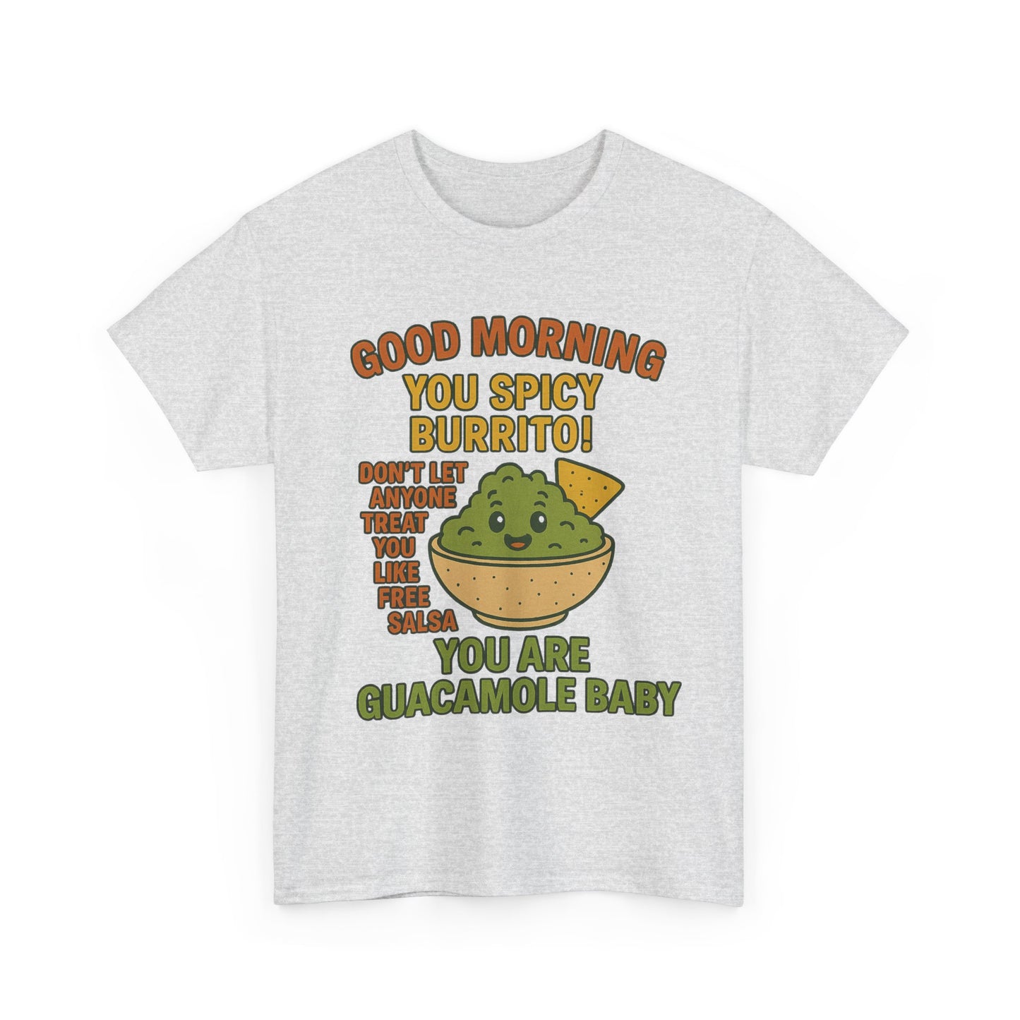 Funny Guacamole Tee, Spicy Burrito Shirt, Humor T-Shirt, Foodie Gift, Unique Cotton Tee, Casual Wear