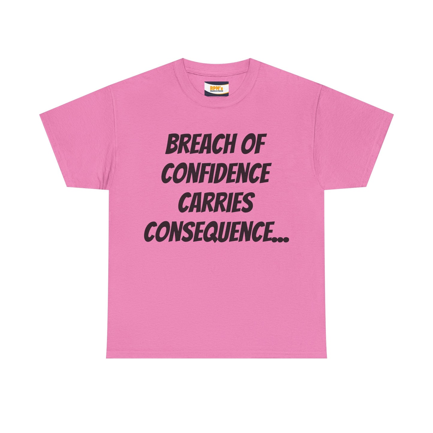 Confidence Breach Tee | Funny Unisex Heavy Cotton Tee, Casual Wear, Gift for Friends, Trendy Novelty Shirt, Statement Apparel