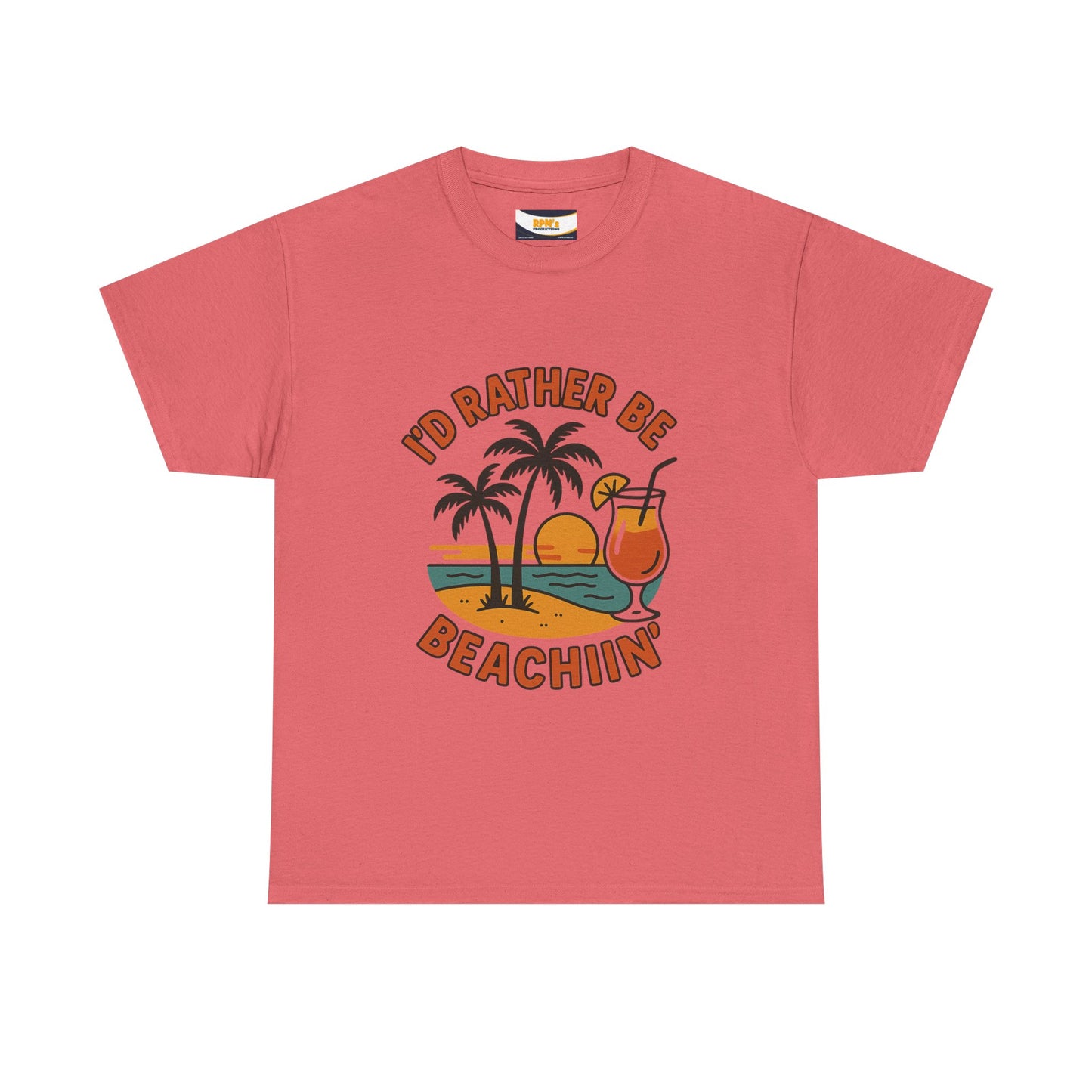 Fun Beach Vibes Unisex Cotton Tee, Summer Shirt, Beach Lover Gift, Relaxed Fit Tee, Casual Wear, Vacation Apparel, Tropical Design