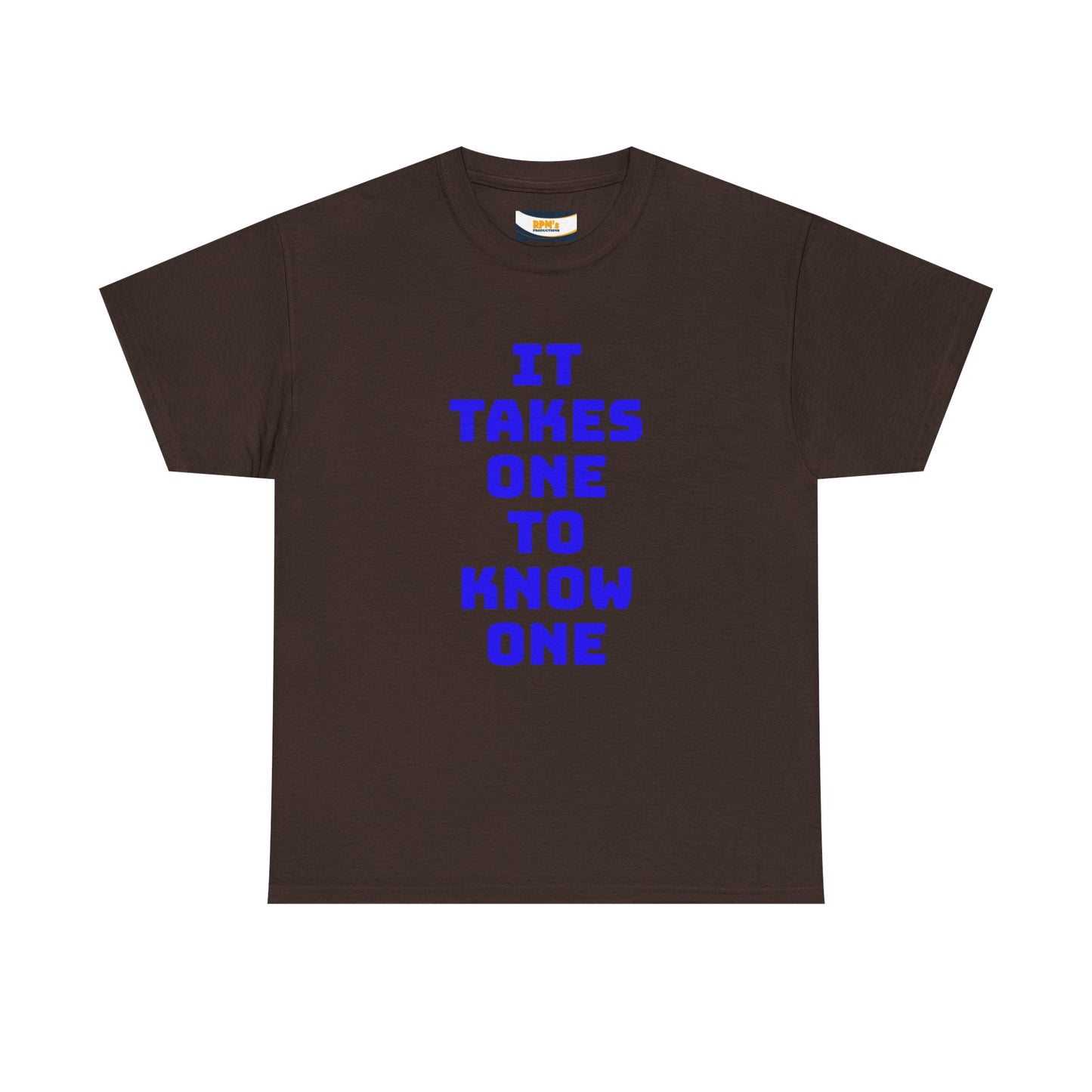 Unisex Heavy Cotton Tee - "It Takes One to Know One" | Perfect for Friendship Day, Casual Wear, Gift Ideas, Matching Tees