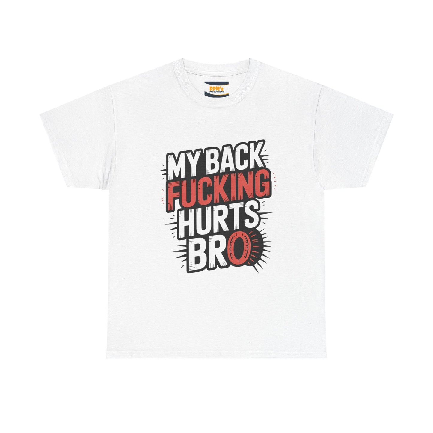 Funny Back Pain Unisex Tee, Joke T-Shirt, Gift for Friends, Humor Clothing, Casual Wear, Comfort Tee.