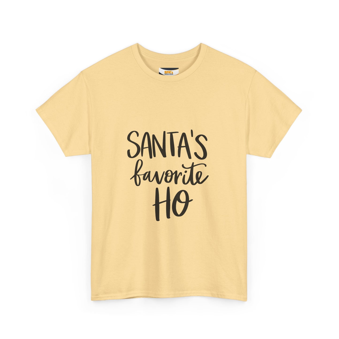 Santa's Favorite Heavy Cotton Tee, Christmas T-Shirt, Holiday Gift, Unisex Tee, Festive Apparel, Funny Christmas Shirt