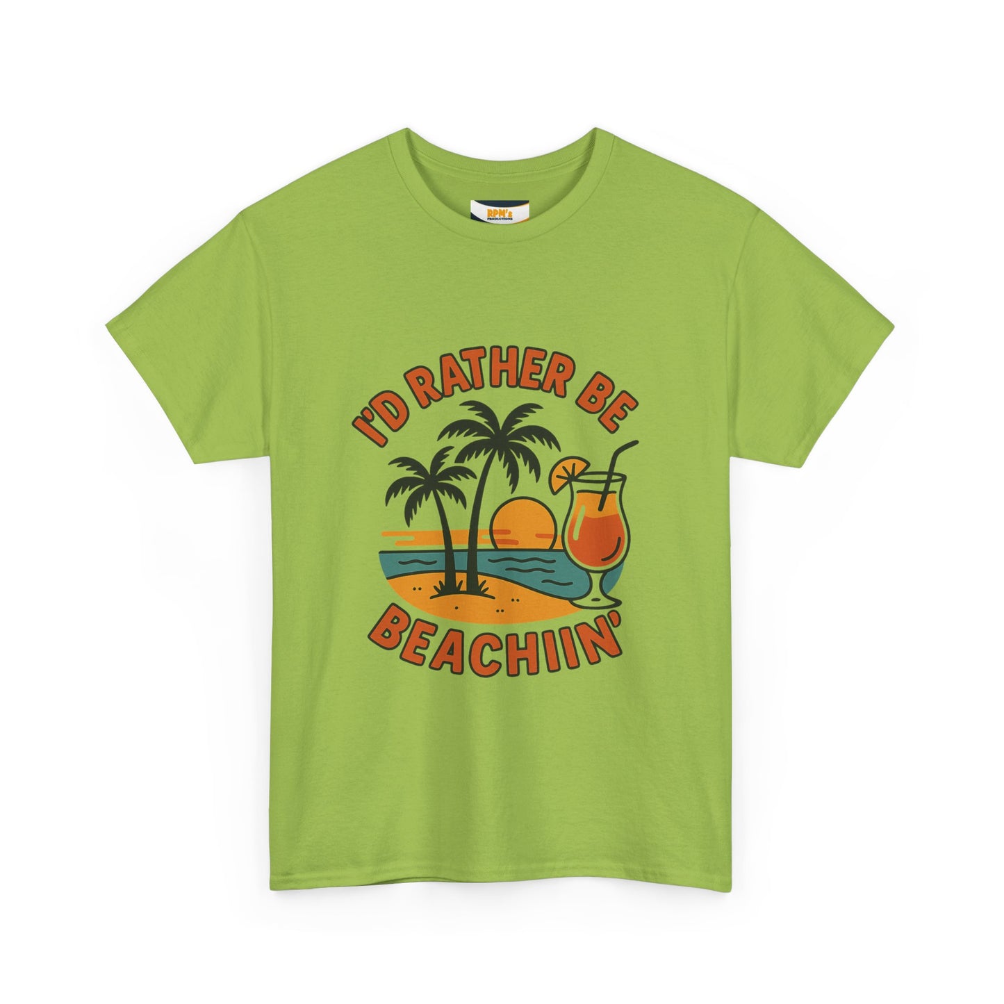 Fun Beach Vibes Unisex Cotton Tee, Summer Shirt, Beach Lover Gift, Relaxed Fit Tee, Casual Wear, Vacation Apparel, Tropical Design