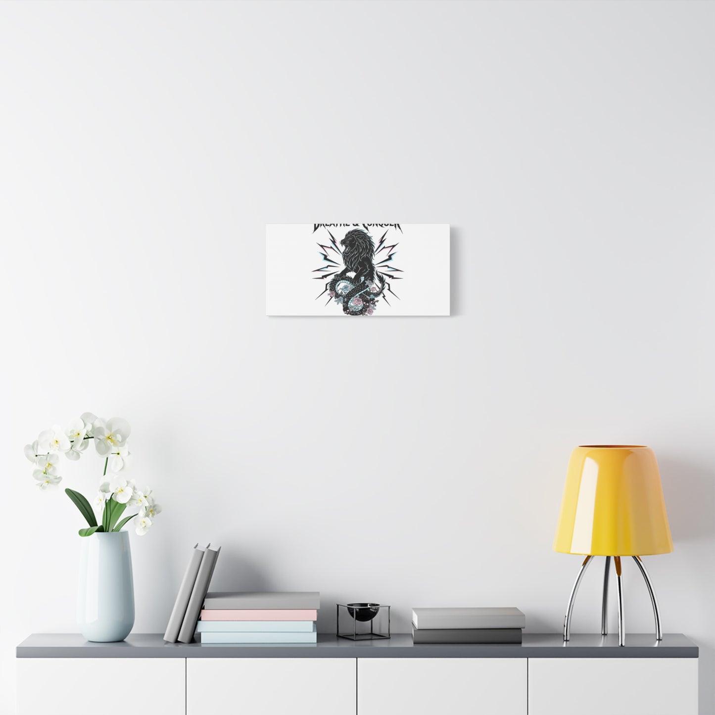 Breathe & Conquer Canvas | Matte Stretched Wall Art, Heavy Metal Wellness