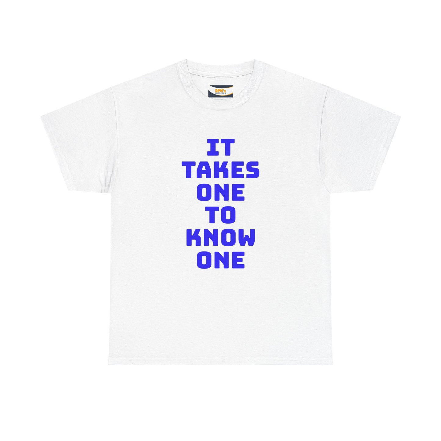 Unisex Heavy Cotton Tee - "It Takes One to Know One" | Perfect for Friendship Day, Casual Wear, Gift Ideas, Matching Tees