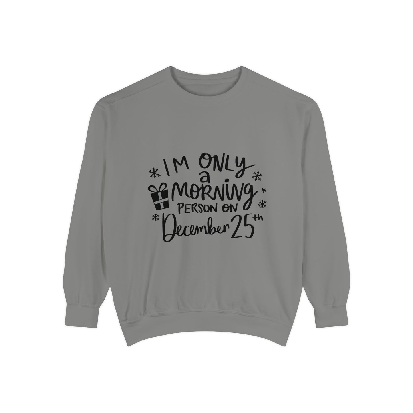 Festive Morning Sweatshirt | Christmas Apparel, Holiday Gift, Cozy Sweater, Unisex Sweatshirt, December Celebration Wear