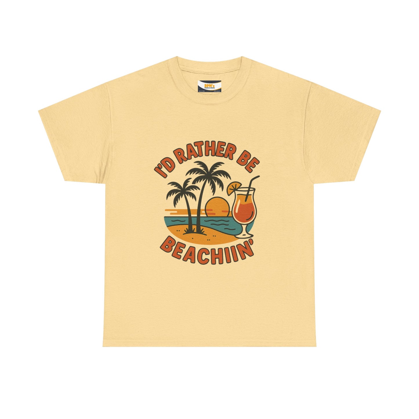 Fun Beach Vibes Unisex Cotton Tee, Summer Shirt, Beach Lover Gift, Relaxed Fit Tee, Casual Wear, Vacation Apparel, Tropical Design