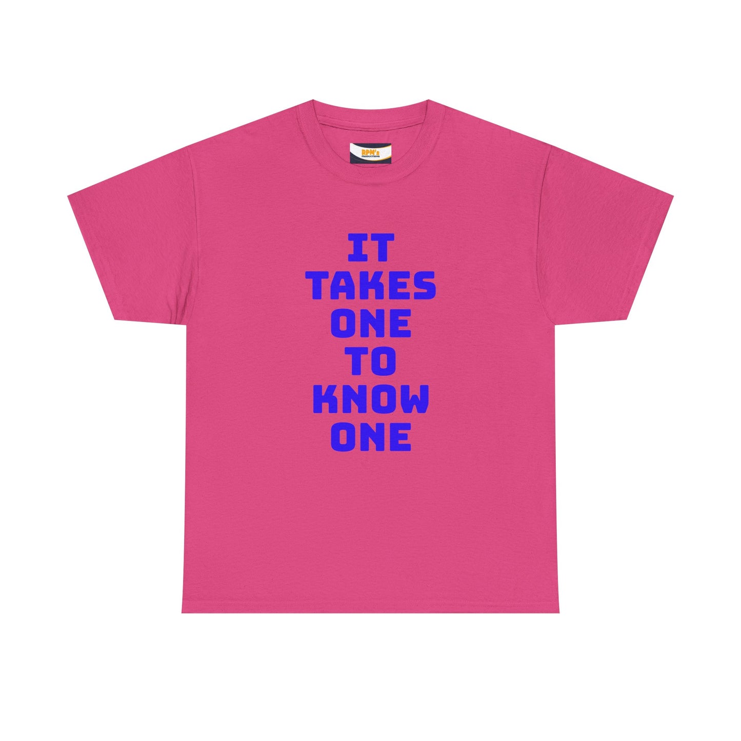 Unisex Heavy Cotton Tee - "It Takes One to Know One" | Perfect for Friendship Day, Casual Wear, Gift Ideas, Matching Tees