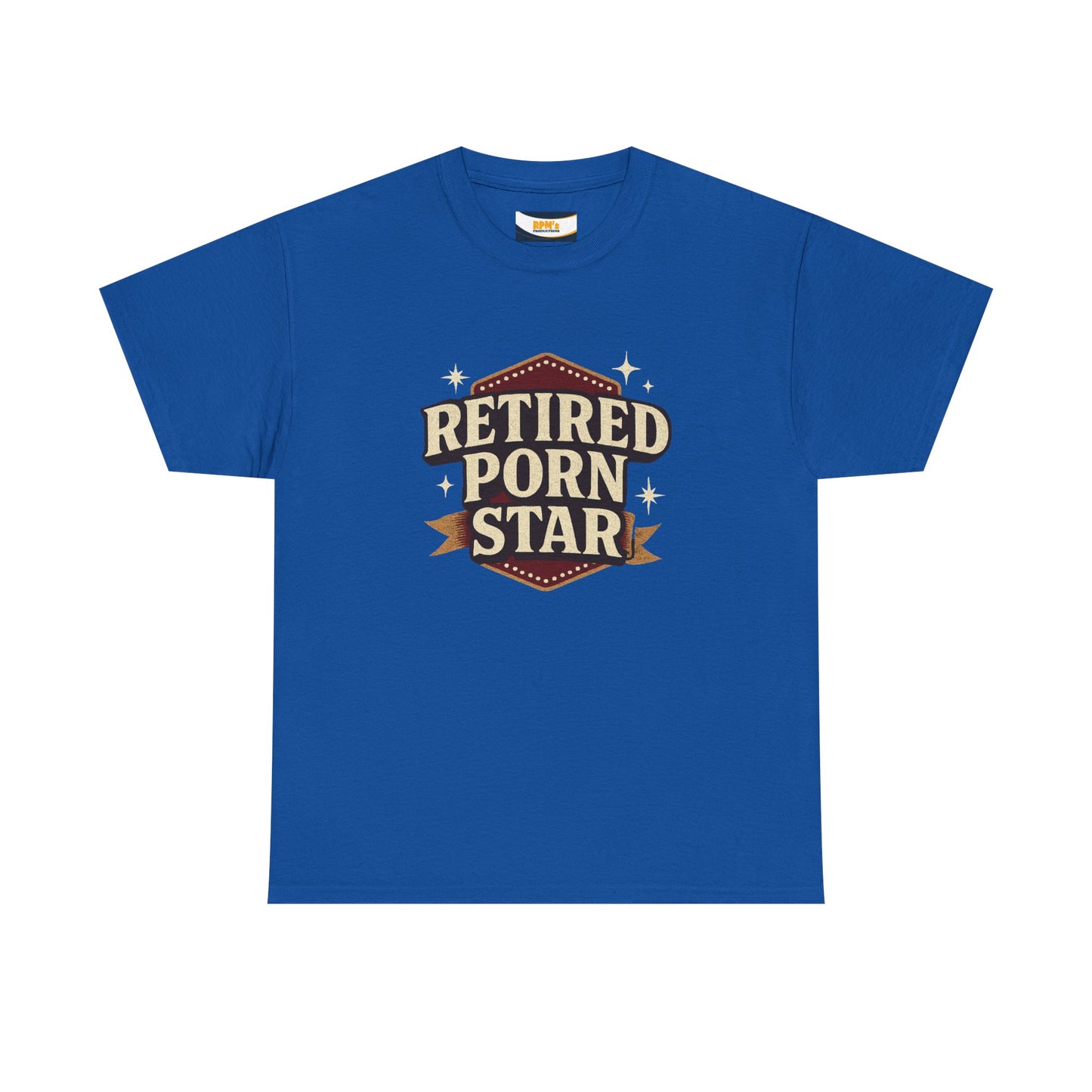 Retired Porn Star Unisex Heavy Cotton Tee, Funny Gift, Party Tee, Humorous Shirt, Adult Humor Apparel, Birthday Present