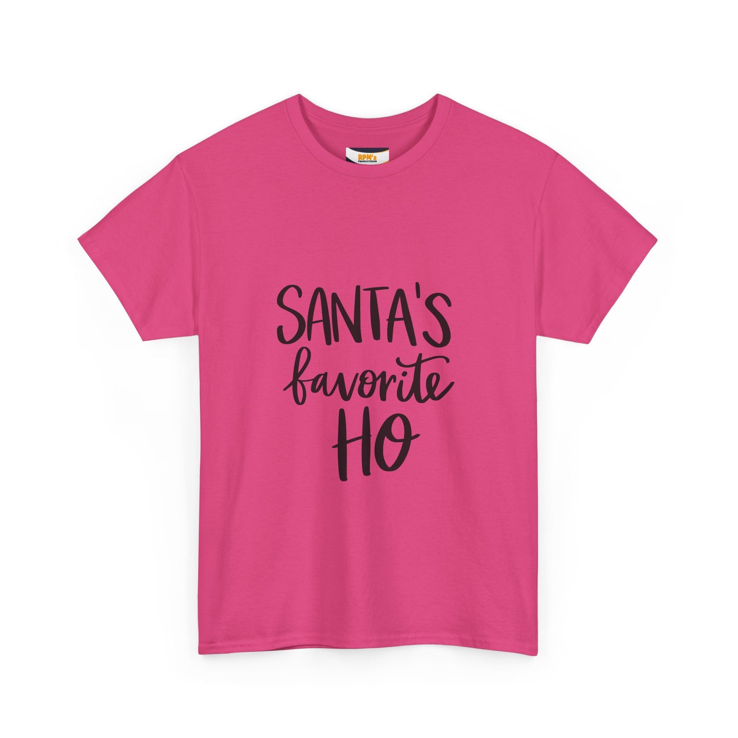 Santa's Favorite Heavy Cotton Tee, Christmas T-Shirt, Holiday Gift, Unisex Tee, Festive Apparel, Funny Christmas Shirt