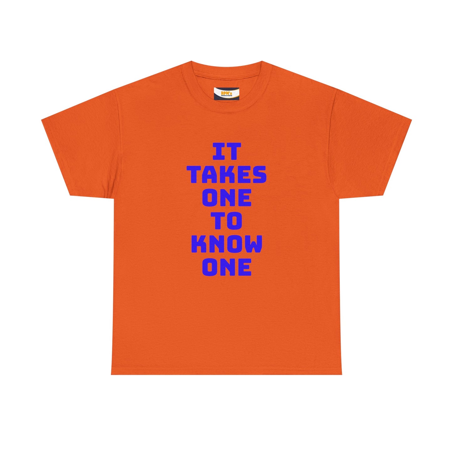 Unisex Heavy Cotton Tee - "It Takes One to Know One" | Perfect for Friendship Day, Casual Wear, Gift Ideas, Matching Tees