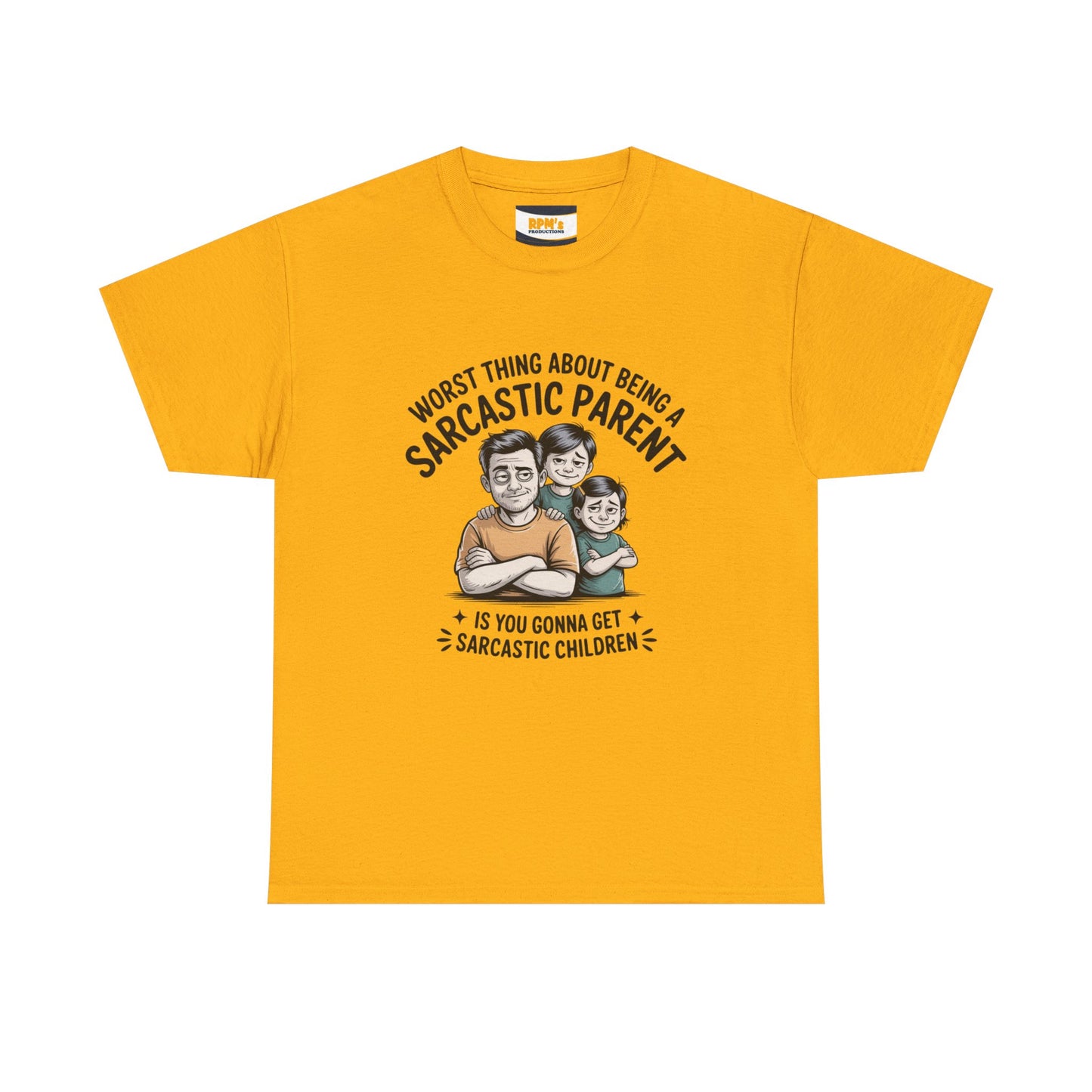 Sarcastic Parent Tee - Funny Unisex Heavy Cotton T-Shirt, Gift for Dad, Mom Humor Shirt, Family Fun Apparel, Casual Wear, Parenting Gift