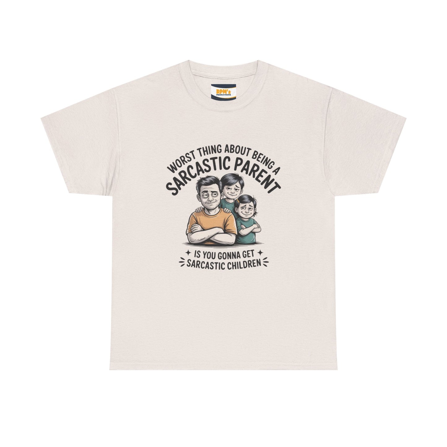 Sarcastic Parent Tee - Funny Unisex Heavy Cotton T-Shirt, Gift for Dad, Mom Humor Shirt, Family Fun Apparel, Casual Wear, Parenting Gift