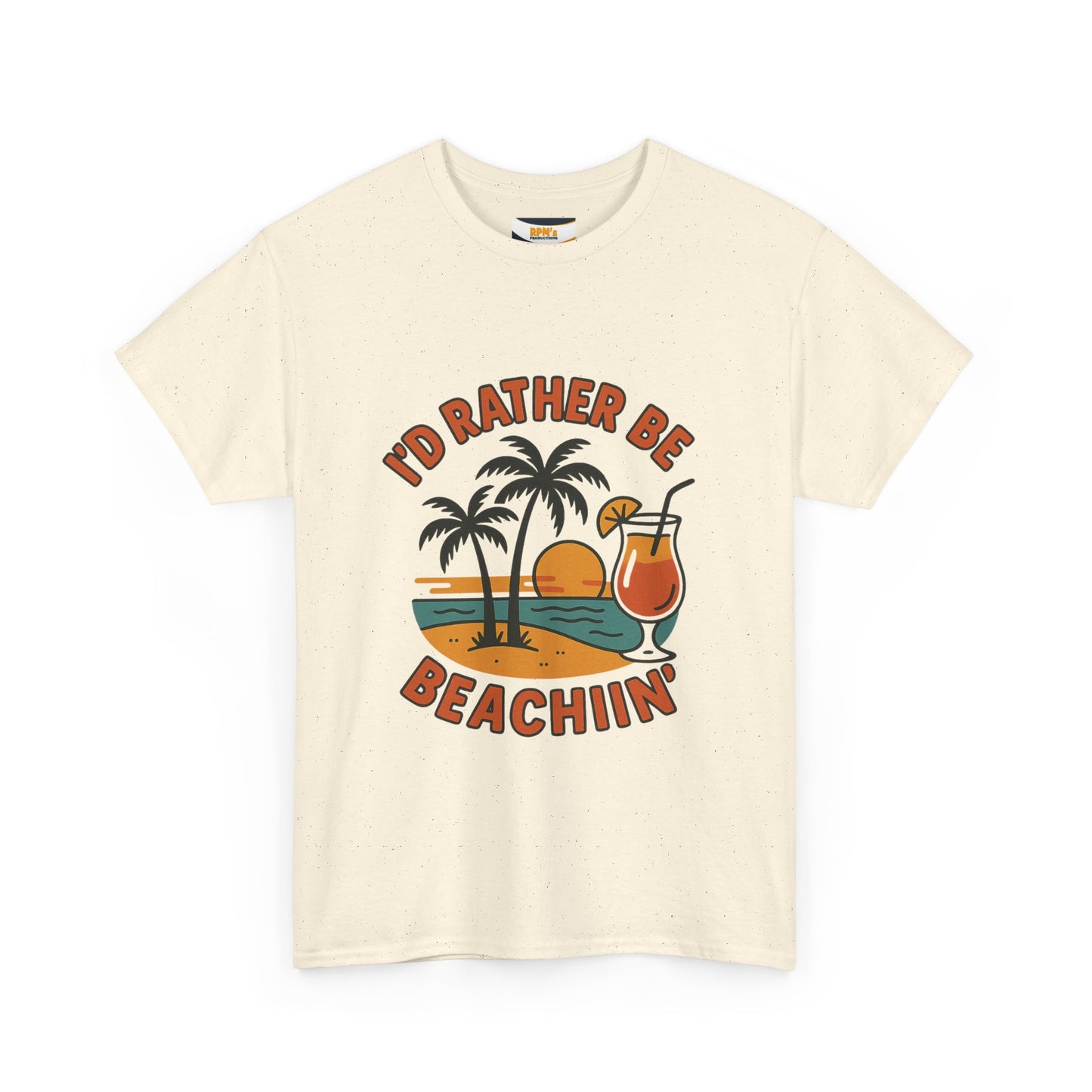 Fun Beach Vibes Unisex Cotton Tee, Summer Shirt, Beach Lover Gift, Relaxed Fit Tee, Casual Wear, Vacation Apparel, Tropical Design