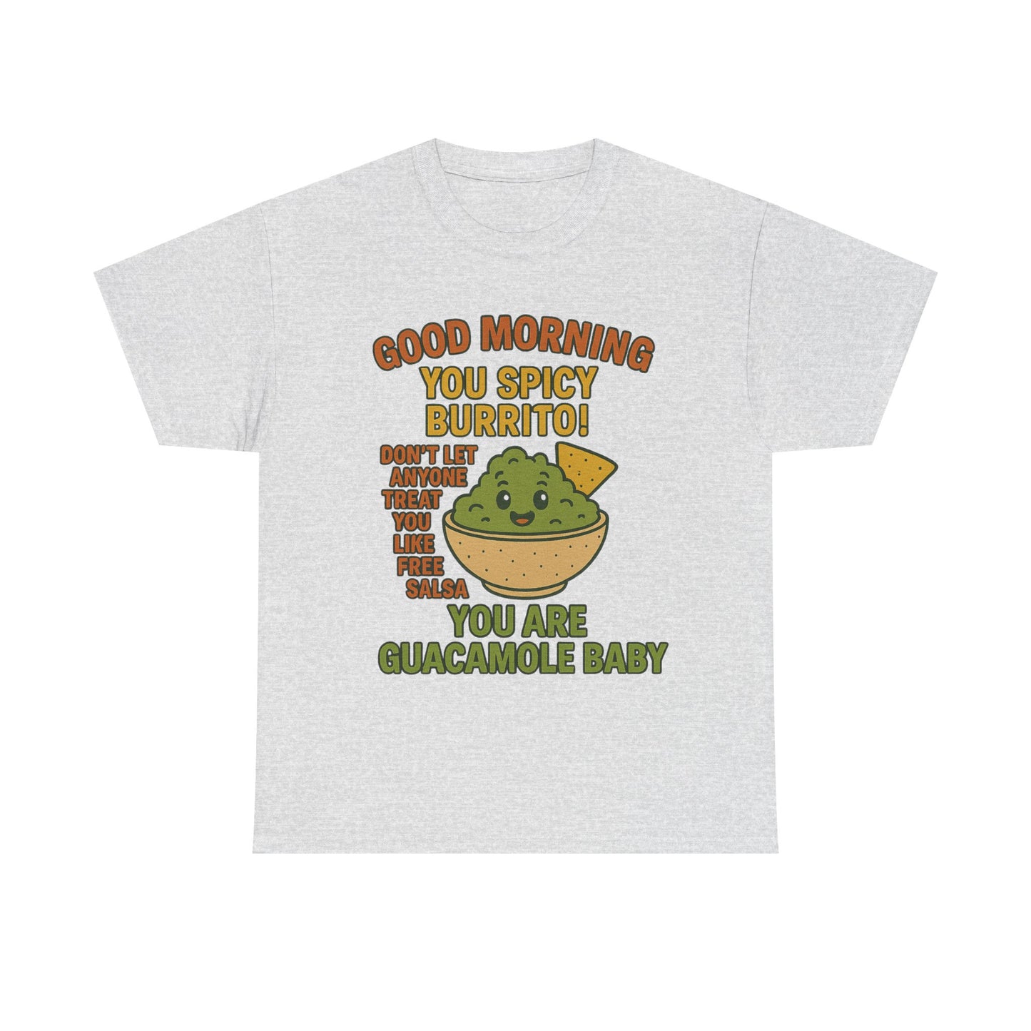 Funny Guacamole Tee, Spicy Burrito Shirt, Humor T-Shirt, Foodie Gift, Unique Cotton Tee, Casual Wear