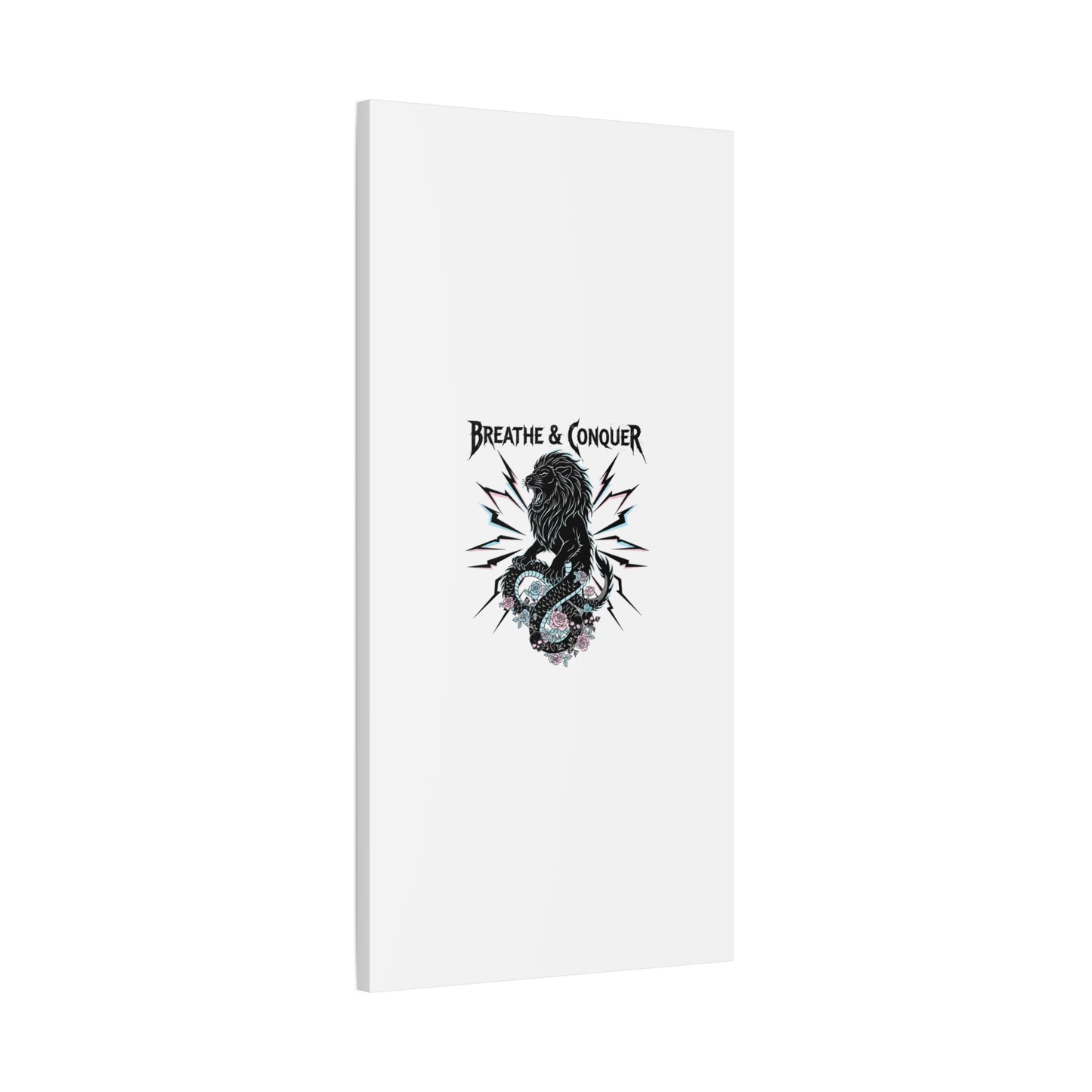 Breathe & Conquer Canvas | Matte Stretched Wall Art, Heavy Metal Wellness
