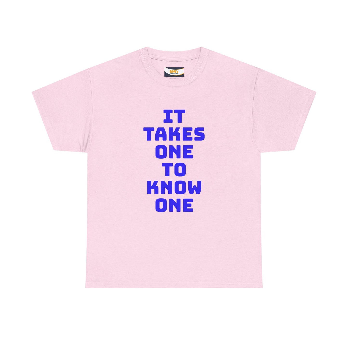 Unisex Heavy Cotton Tee - "It Takes One to Know One" | Perfect for Friendship Day, Casual Wear, Gift Ideas, Matching Tees