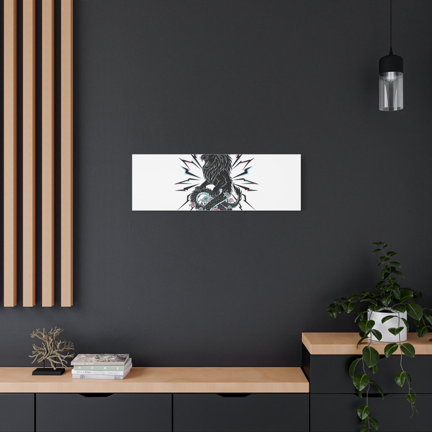 Breathe & Conquer Canvas | Matte Stretched Wall Art, Heavy Metal Wellness