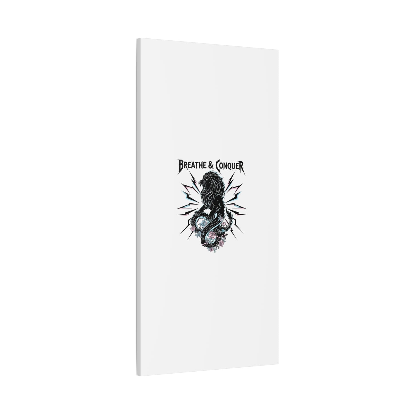 Breathe & Conquer Canvas | Matte Stretched Wall Art, Heavy Metal Wellness
