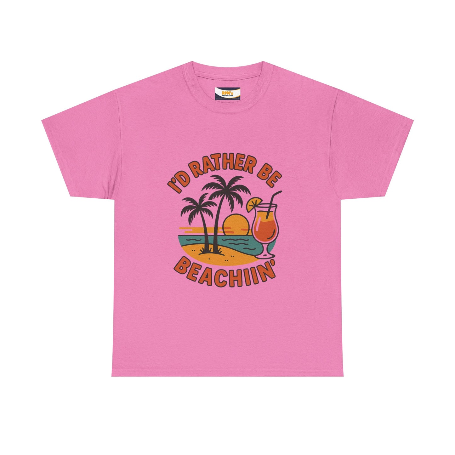 Fun Beach Vibes Unisex Cotton Tee, Summer Shirt, Beach Lover Gift, Relaxed Fit Tee, Casual Wear, Vacation Apparel, Tropical Design
